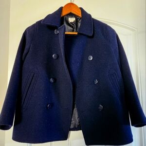 J.Crew Crewcuts Boys Navy Peacoat Size 8